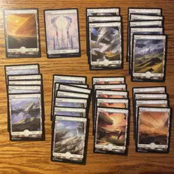 100 Magic The Gathering Full Art Land / Mana - Mixed Mana Type Lot - MTG Land NM - Image 5
