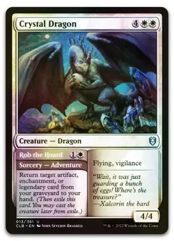 Crystal Dragon #13 (Foil) (NM) Baldur's Gate CLB Magic MTG - Image 1