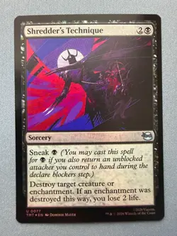 Shredder's Technique FOIL - NM - Teenage Mutant Ninja Turtles MTG TMNT TMT #77 - Image 1