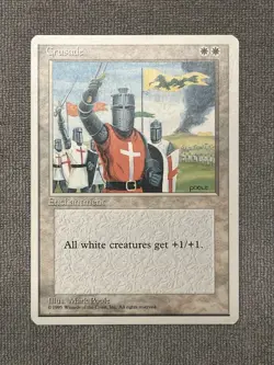 1 BANNED MTG Magic The Gathering Cruzade | Fourth Edition 4ED Moderate Play - Image 1