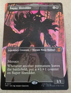 Super Shredder - (Borderless) Teenage Mutant Ninja Turtles Regular - Mtg - Image 1
