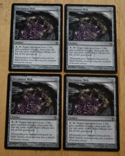 MTG 4x Rare Artifact DECIMATOR WEB (1) - Image 1
