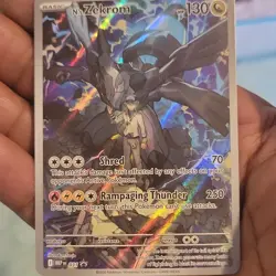 Pokemon TCG N's Zekrom 031 MEP Holo Basic Dragon 130 HP 70/250 Attack English - Image 1