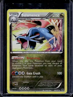 2013 Pokemon Black & White Plasma Blast Salamence Holo #64/101 - Image 1