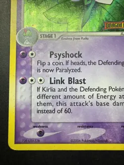 Pokemon Card - Kirlia Dragon Frontiers 32/101 Reverse Holo Stamped MP - Image 5