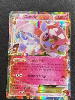 Diancie EX - XY - Fates Collide 72/124 Pokemon TCG Ultra Rare - Image 3