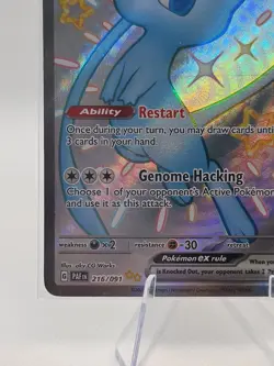 Pokemon TCG Mew EX 216/091 Paldean Fates Full Art Holo NM - Image 3
