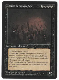 ►Magic-Style◄ MTG - Demonic Hordes - French Revised FBB - Good - Image 1
