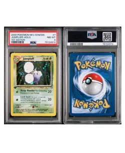 2000 Pokemon Neo Genesis 1st Edition Jumpluff Holo #7/111 PSA 8 - Image 3