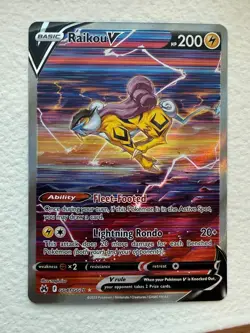 Pokemon TCG Crown Zenith Raikou V Galarian Gallery GG41/GG70 Holo NM/M - Image 1
