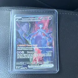 Pokemon TCG Team Rocket's Mewtwo ex Sv10 231/182 Holo 280HP Special Illustratio… - Image 1