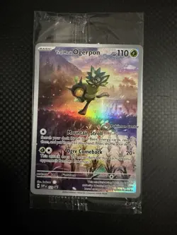 Teal Mask Ogerpon 123 [Pokemon Center Stamp] Exclusive PC ETB Promo Pokemon NM/M - Image 1