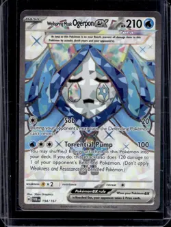 2024 Pokemon Twilight Masquerade Wellspring Mask Ogerpon ex #194/167 - Image 1