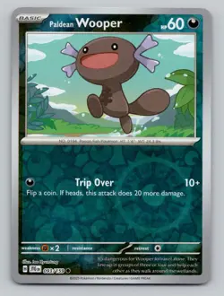Reverse Holo Paldean Wooper 093/159 Common Journey Together Pokemon - Image 1