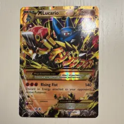 Pokemon M Lucario EX Full Art Secret Rare Holo 113/111 XY Furious Fists 220 HP - Image 1