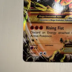Pokemon M Lucario EX Full Art Secret Rare Holo 113/111 XY Furious Fists 220 HP - Image 2