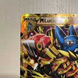 Pokemon M Lucario EX Full Art Secret Rare Holo 113/111 XY Furious Fists 220 HP - Image 5