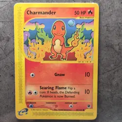 Pokemon Charmander 98/165 Expedition Base Set Common Basic 2002 50 HP Searing F… - Image 1