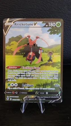 Kricketune V TG12/TG30 Silver Tempest Trainer Gallery Pokemon TCG NM - Image 1