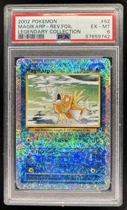 2002 Pokemon Legendary Collection Magikarp Reverse Holo #52/110 PSA 6 - Image 1