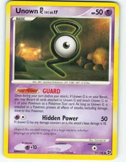 Unown [G] - 57/106 Great Encounters - Pokemon TCG - 2008 - Image 1