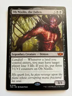 MTG Ob Nixilis, the Fallen Commander: Tarkir: Dragonstorm Regular NM - Image 1