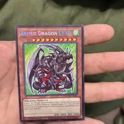 Yugioh! 1x Armed Dragon LV10 MZMU-EN065 Secret Rare 1st Ed NM - Image 1