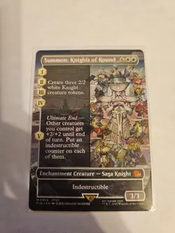 Summon: Knights of Round Borderless MTG FIN Nm/M - Image 1