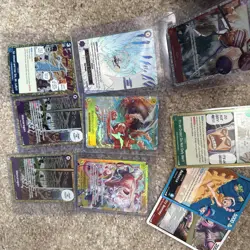 One Piece Lot - Lightning Dragon Manga OP15-077 & Monkey D. Luffy 🙈OP15-119 🔥 - Image 1