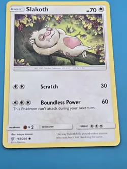 Pokemon - Slakoth 168/236 Unified Minds Common LP - Image 1