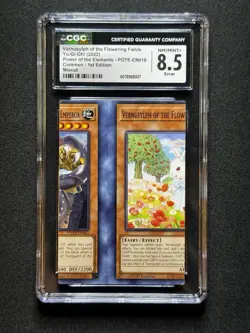 CGC 8.5 Yugioh Vernusylph of the Flowering Fields POTE-EN018 1st MAJOR MISCUT! - Image 1