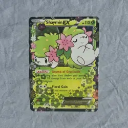 Pokemon TCG Shaymin EX rare full art (XY148) XY set 110 HP holo card - Image 1