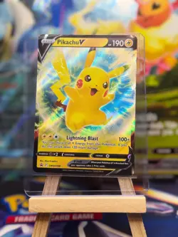 Pikachu V SWSH198 SWSH: Sword & Shield Promo Cards Holo - Image 1