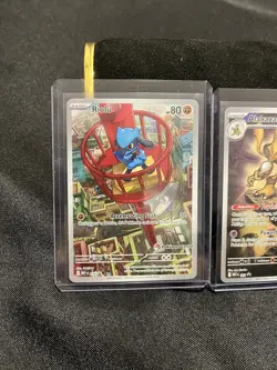 Pokemon Center Stamped Mega Evolution Promo Card Set Riolu and Alakazam - Image 2