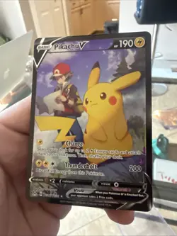 Pokemon TCG Pikachu v TG16/TG30 Lost Origin 2022 Full Art Holo Rare Card Mint - Image 1