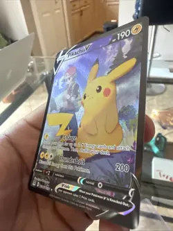 Pokemon TCG Pikachu v TG16/TG30 Lost Origin 2022 Full Art Holo Rare Card Mint - Image 2
