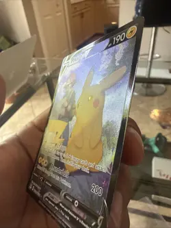 Pokemon TCG Pikachu v TG16/TG30 Lost Origin 2022 Full Art Holo Rare Card Mint - Image 4