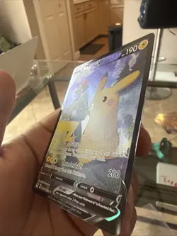 Pokemon TCG Pikachu v TG16/TG30 Lost Origin 2022 Full Art Holo Rare Card Mint - Image 5