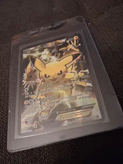 Pokemon Pikachu EX XY124 Black Star Promo 2016 Holo Card TCG Very Good cond - Image 3