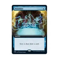 WOTC MtG Commander Legends Preordain (Extended Art) (C) (Foil) NM - Image 1