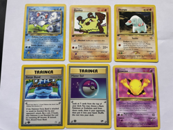 1st Edition Vintage Pokemon Card Lot Of 6 Various Sets, Rares 1996-1999 - Image 1