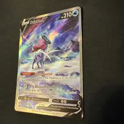 Pokemon TCG Suicune v GG38/GG70 Crown Zenith Ultra Rare Holo Card #10 - Image 3