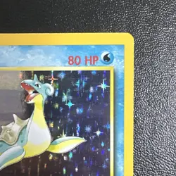 Pokemon TCG Lapras Fossil Holo Unlimited Rare Card 10/62 Vintage MP - Image 3