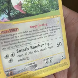 2002 Blissey Aquapolis Non-Holo #6/147 Pokemon Card *MP* - Image 3