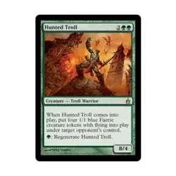 WOTC MtG Ravnica Hunted Troll (R) (Foil) EX - Image 1