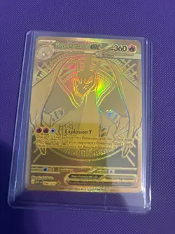 Mega Charizard Y EX No. 294/217 Ascended Heroes Pokemon Card Gold - Image 1