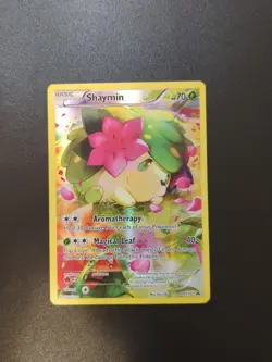Pokemon Shaymin XY115 Black Star Promo Full Art Card NM Condition - Image 1