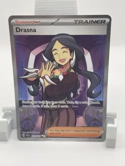 Pokemon Drasna Ultra Rare 231/191 Sv08 Surging Sparks Holo Trainer Card 2024 - Image 1