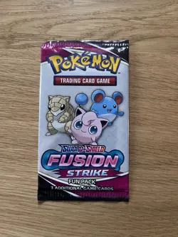 Pokemon TCG Sword & Shield Fusion Strike Promo 3 Card Fun Pack - Image 1