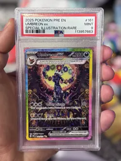 Pokemon Umbreon EX TCG Prismatic Evolutions Holo Card 161/131 PSA 9 - Image 1